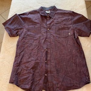 Van’s Men’s Short Sleeve Collard Button-Down size: L